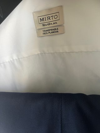 Traje DUSTIN Azul con topos mas camisa MIRTO blanc