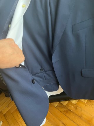 Traje DUSTIN Azul con topos mas camisa MIRTO blanc