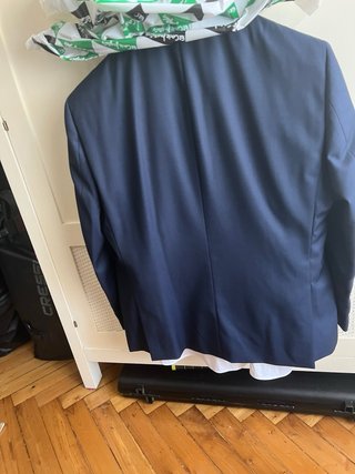 Traje DUSTIN Azul con topos mas camisa MIRTO blanc