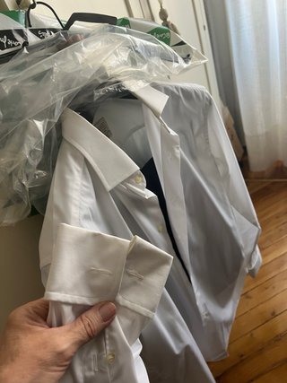 Traje DUSTIN Azul con topos mas camisa MIRTO blanc
