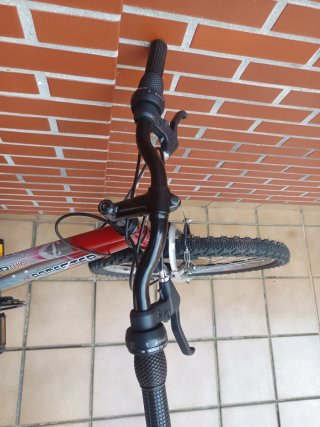 Bicicleta Mujer 26 Plata/Roja