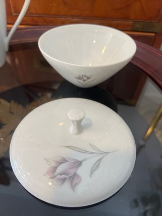 Bidasoa Tetera y Azucarero Flores Lila