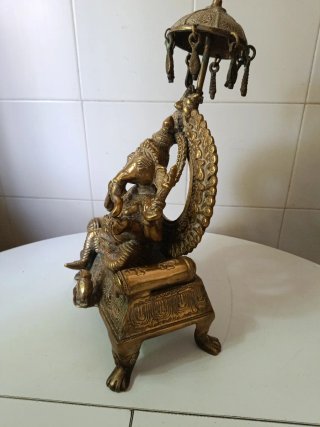 Estatua de bronce hindú Ganesha