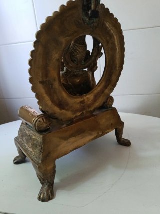 Estatua de bronce hindú Ganesha