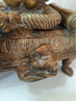 Estatua de bronce hindú Ganesha