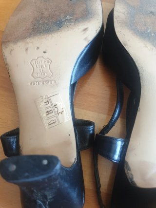 Sandalias piel estilo Vintage.  Talla 36