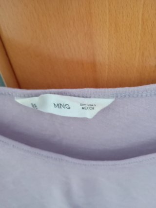 Camiseta tirantes lila Mango