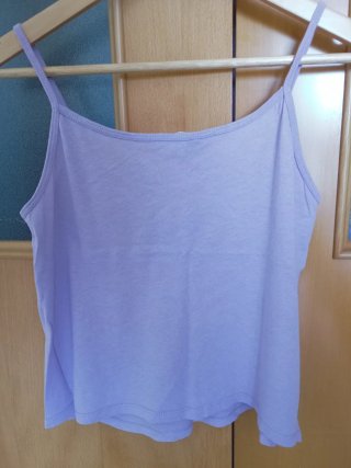 Camiseta tirantes lila Mango