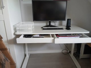 Mesa Escritorio Ikea Relatera Blanca