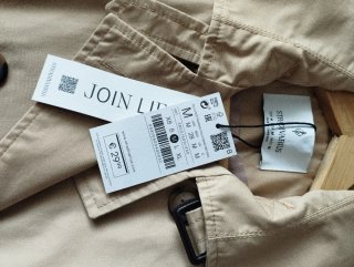 Gabardina Stradivarius Beige Talla M