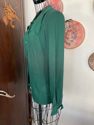 Blusa vintage 1970 verde