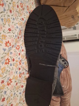 Zapatos Pitillos Talla 38 Negro/Plata