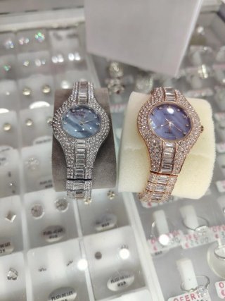 Reloj LONG BO Femenino Rosa y Plateado