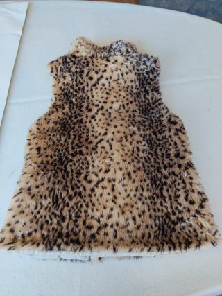 Chaleco de pelo estampado leopardo