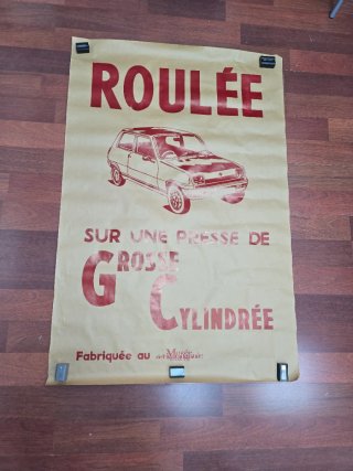 Pósters Vintage Renault 5 Roulee año 70