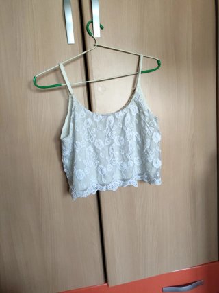 Top encaje blanco
