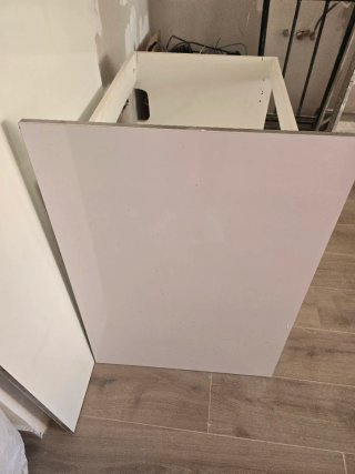 2 Maderas embellecedora cocina blanca