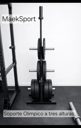 Soporte para discos olímpicos
