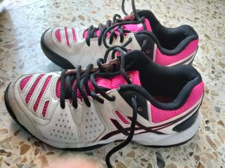 Zapatillas Asics Gel-Padel Pro GS Negras Naranja