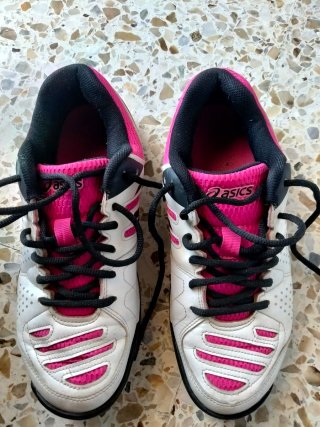 Zapatillas Asics Gel-Padel Pro GS Negras Naranja