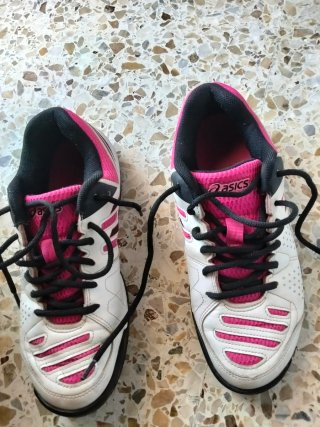 Zapatillas Asics Gel-Padel Pro GS Negras Naranja