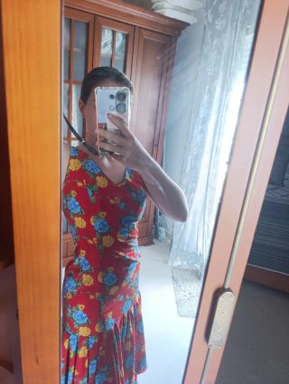 Bata Rociera Flores Hecha a Mano