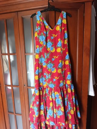Bata Rociera Flores Hecha a Mano