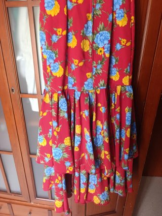Bata Rociera Flores Hecha a Mano