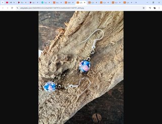 Pendientes Plata y Cristal Multicolor