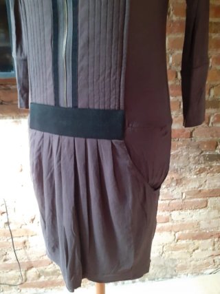 Vestido Hoss Intropia manga larga morado