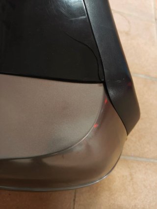 Baúl para moto negro y plata