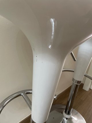 Juego de 2 Sillas Altas Cromadas