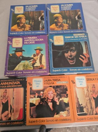 Lote 7 Películas Super 8 Kino Color precio unidad