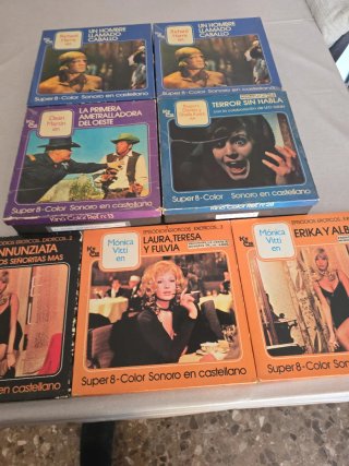 Lote 7 Películas Super 8 Kino Color precio unidad