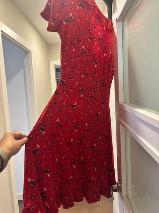 Vestido Sfera floral rojo