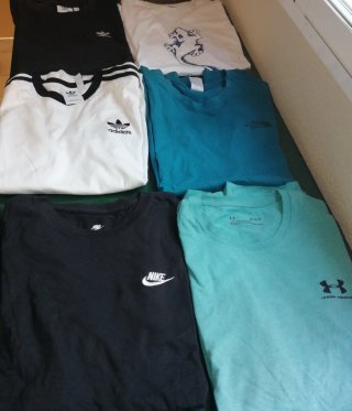 Camiseta Adidas Blanca Rayas Negras