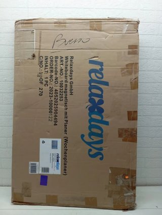 Relaxdays Pizarra Magnética 60 x 90 cm