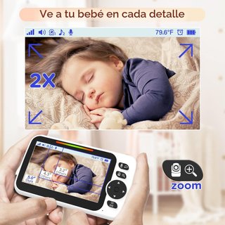 Blemil monitor bebés pantalla grande visión