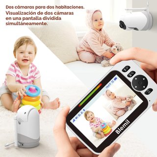 Blemil monitor bebés pantalla grande visión