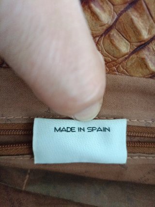 Borsa Balenciaga in pelle di coccodrillo marrone