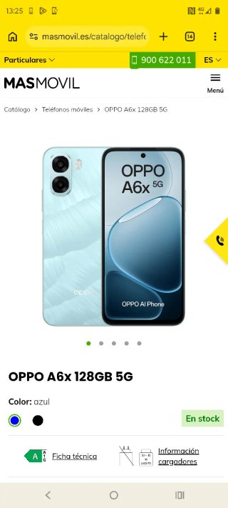 OPPO A6x 5G 128GB Azul.precintado..