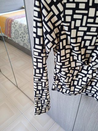 Maglia donna elegante fantasia geometrica