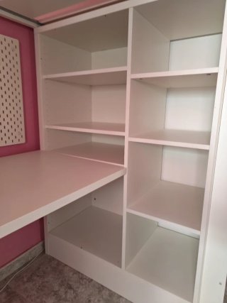 Cama alta IKEA SMÅSTAD + armario