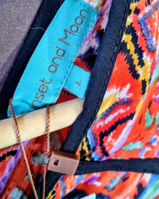 Vestido largo boho sunset and moon Kahyra