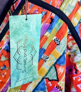 Vestido largo boho sunset and moon Kahyra