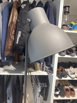Lámpara de pie Hektar IKEA gris