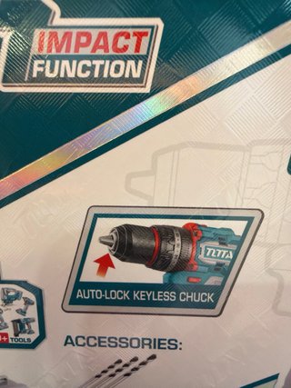 Taladro Percutor Total 20V Brushless