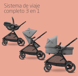 Maxi-Cosi Zelia S Trio carrito bebé 3 en 1 gris !!