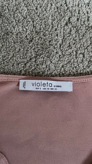 Blusa rosa manga larga