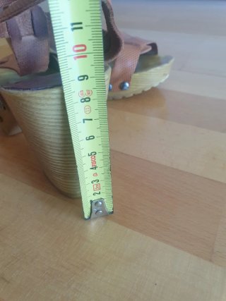 Sandalias de piel tacón 9cm Talla 38